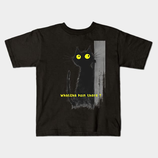 Whatcha doin there ? Kids T-Shirt by obstinator